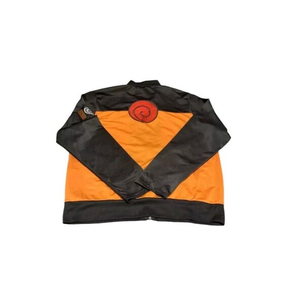 Naruto Shippuden Black, Orange, Red Zip-Up Jacket Large Manga Men's Teen's - Picture 2 of 2